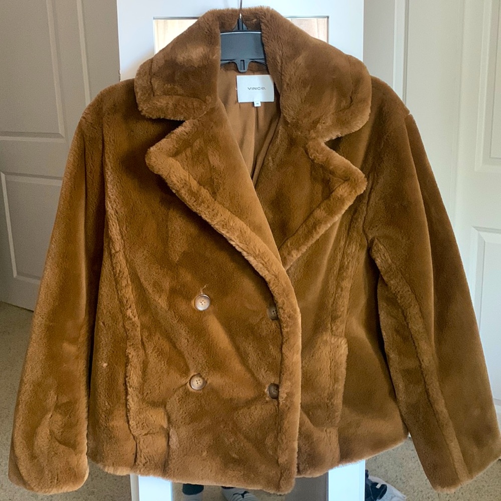 Brown Faux Fur Coat